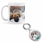 Mug & Round Keyring Set - Adorable Pet Dog Puppies Animals Cute  #8428