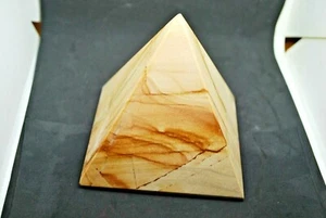 LARGE 10CM LANDSCAPE JASPER PYRAMID - Picture 1 of 8