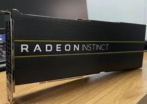 AMD Radeon Instinct Mi50 Accelerator 16GB HBM2 Machine Learning, HPC, AI, GPU - Picture 1 of 6