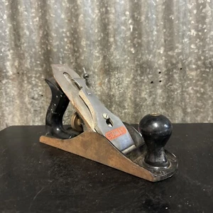 Vintage Stanley Bailey No. 4 Wood Plane with Smooth Bottom Made in England - Picture 1 of 9