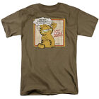T-shirt Garfield Undertall homme sous licence chat Jim Davis bande dessinée safari vert