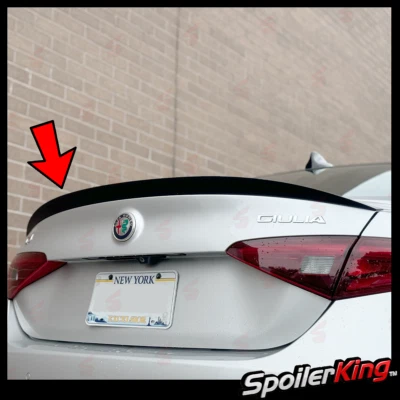 SpoilerKing (284K) Rear DUCKBILL Trunk Spoiler (Fits: Alfa Romeo Giulia 2017-on) - Image 1 of 4