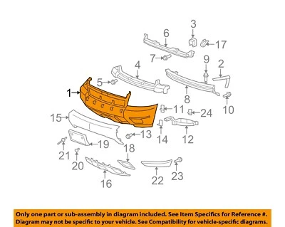 GM OEM 07-14 Avalanche Front Bumper Bumper Components-Bumper Cover 25830185 Foto 1 de 2