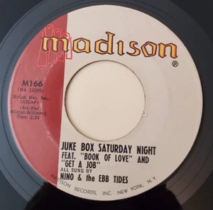 Nino & The Ebb Tides JUKE BOX SATURDAY NIGHT (DOO WOP 45)#166 PLAYS VG++ - Picture 1 of 4