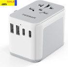 Universal Travel Adapter Worldwide With 2 Usb C And 2 Usb A Ports, Universal Plu
