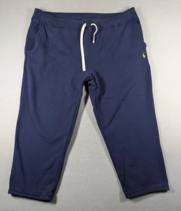 Polo Ralph Lauren Pants Mens 2XLT Blue Pony Fleece Sweatpants Joggers Drawstring - Picture 1 of 11