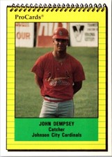 1991 ProCards John Dempsey #3979 Johnson City Cardinals