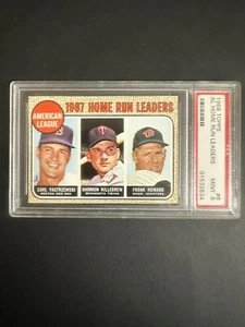 1968 Topps AL Home Run Leaders #6 NEUWERTIG PSA 9 Yastrzemski, Killebrew, Howard HOF - Bild 1 von 2