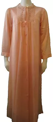Vtg New NWOTs MOVIE STAR Chiffon Peignoir Nightgown Robe Set Women’s Small Peach - Image 1 of 4