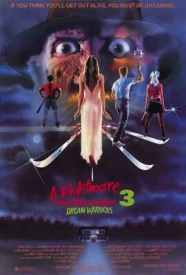 A NIGHTMARE ON ELM STREET 3: DREAM WARRIORS Movie POSTER 27x40 Robert Englund, A