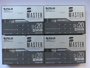 4 cassettes cassettes pour caméra vidéo compacte Fuji S Master Super VHS-C ST-C20 - Photo 1 sur 1
