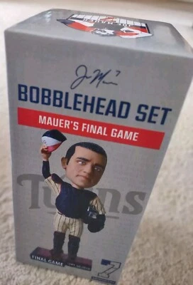 NUEVO EN CAJA DULCE! SGA STADIUM JOE MAUER MINNESOTA TWINS FINAL GAME BOBBLEHEAD🏏⚾ Foto 1 de 4