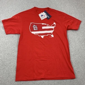 MLB St. Louis Cardinals T Shirt Mens Medium USA Red Fanatics Short Sleeve - Picture 1 of 18