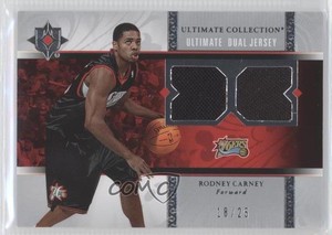 2006-07 Ultimate Collection Jersey Dual /25 Rodney Carney #UJ-RC Rookie RC