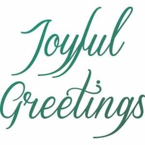 Couture Creations, Clear Stamp, Christmas Greeting, Joyful Greetings, Sentiment - Picture 1 of 1