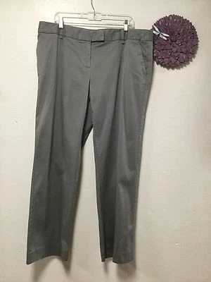 Pantalones de mujer JH Collectables talla 18 W gris cuatro bolsillos delanteros planos 87 Foto 1 de 4