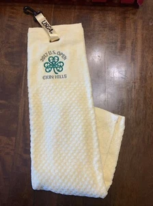 USGA 2017 US Open Erin Hills Yellow Golf Member Only Towel Never Used - Picture 1 of 6