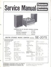 PANASONIC SERVICE MANUAL FOR SE-2075