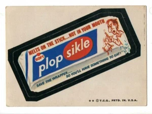 1973 Wacky Packages Series 5 PLOPSIKLE Tan Back - Picture 1 of 2