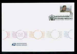 USA #4386 2009 61c Richard Wright Black American First Day Ceremony Program - Picture 1 of 2