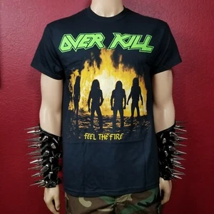 OVERKILL FEEL THE FIRE Band T-Shirt - Picture 1 of 2