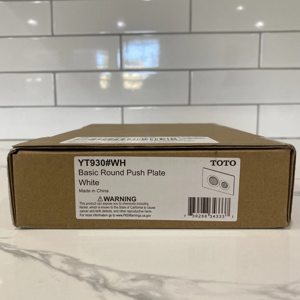 TOTO Yt930 Dual Button Push Plate - White