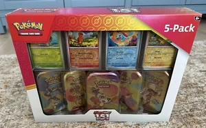 Pokemon Scarlet & Violet - 151, 5-pack Mini Tins With 4 Promos Costco Bundle - Picture 1 of 2