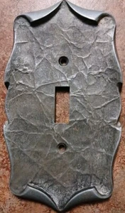 Targa coperchio interruttore luce singolo argento casa carrozza AMEROCK VINTAGE - Foto 1 di 4
