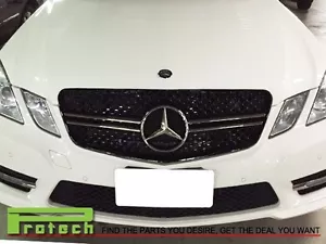 CL Style Front Chrome Black Grille Fit 2010+ W212 E200 E250 E350 E550 E63 AMG - Picture 1 of 3