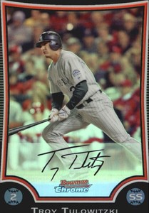 2009 (ROCKIES) Bowman Chrome Refractors #153 Troy Tulowitzki