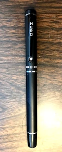 HERO 9086 ROLLER BALL PEN Black & Silver NEW! RARE! Int'l Education Logo w/case - Picture 1 of 5