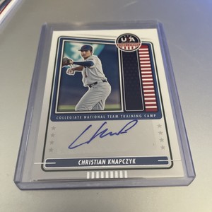 2023 Panini Stars & Stripes USA Baseball Christian Knapczyk AUTO #CNTC-CK! (CL2)