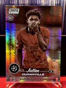 2023-24 Topps Stadium Club Chrome Silver Wave JULIEN DURANVILLE 43/75 RC - Picture 1 of 3