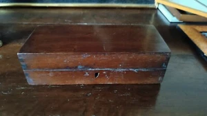 Box Antique Veneer Mahogany Nineteenth Century - Picture 1 of 7