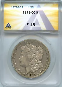 1879-CC Morgan Silver Dollar - ANACS F 15, Key Date - Picture 1 of 4