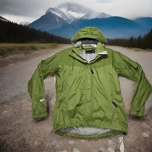 Marmot Windbreaker Jacke mit Kapuze Wmn Gr. S Kelly grün verstellbar Ripstop Vent 46 - Bild 1 von 16