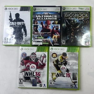 Microsoft Xbox 360 5 Game Lot Backwards Compatible With Xbox One Good-Very Good - Picture 1 of 20