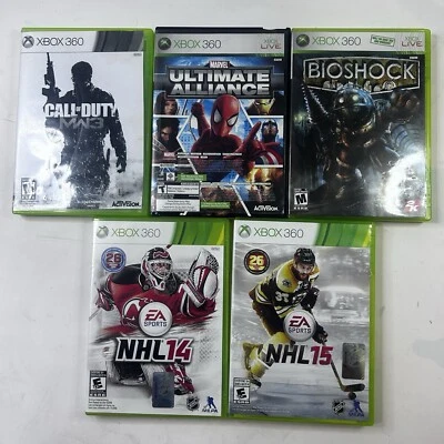Microsoft Xbox 360 5 Game Lot Backwards Compatible With Xbox One Good-Very Good - Image 1 of 4