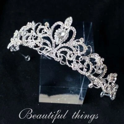 Wedding Flower Girls Kids Crystal Rhinestone Prom Party Tiara Crown Headbands