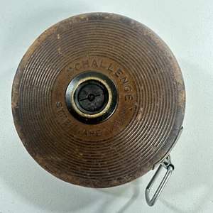 The Lufkin Rule Company Vintage Linen Tape Measure 50 Feet Large Numbers - Picture 1 of 13