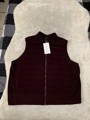 ATHLETA Hanover Hybrid Puffer Vest Women's size 3X Cabernet Wine Purple $199 - Image 1 of 4