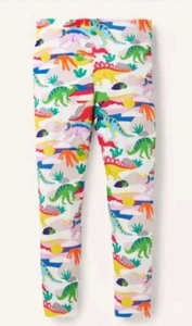 Mini Boden Ragazze Divertente Leggings Avorio Dinosauro Tramonto Anni 2-3 Nuovo - Picture 1 of 4