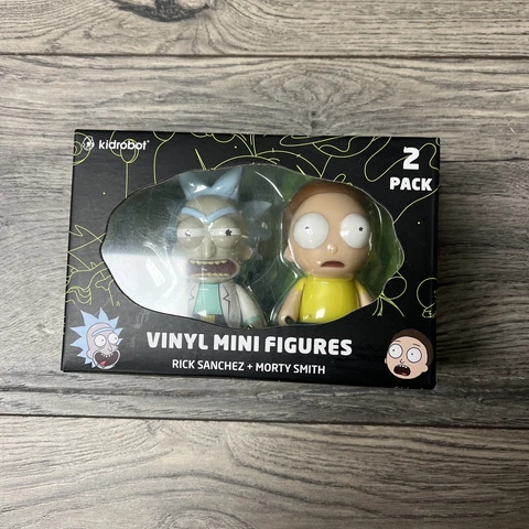 2021 Kidrobot(Rick and Morty)Vinyl Mini figures 2 pack New Open Box NOB VGC Cover
