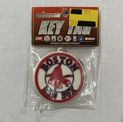 Vintage NOS Boston Red Sox Logo Silicone Keychain Keyring Authentic MLB Licensed - Image 1 of 2