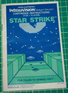 Mattel Intellivision Game Manual: Star Strike - Picture 1 of 2