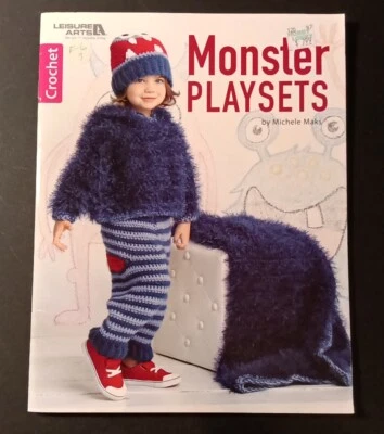 Monster Playsets Crochet Pattern Book by Michele Maks Child Outfits Leisure Arts - Image 1 of 4