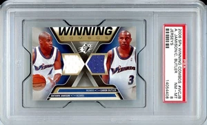 2006 SPx Winning Combos Materials Antawn Jamison, Gilbert Arenas Game Used PSA 8 - Picture 1 of 2