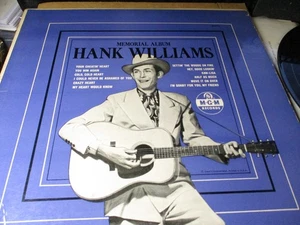 RARE HANK WILLIAMS, MEMORIAL RECORD ALBUM,YELLOW LABEL MGM H7 HW - Imagen 1 de 7