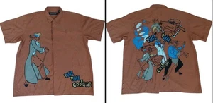 Vintage PELLE PELLE Marc Buchanan Herren 3XL cooles Katzenhemd mit Knopfleiste 90er - Bild 1 von 7