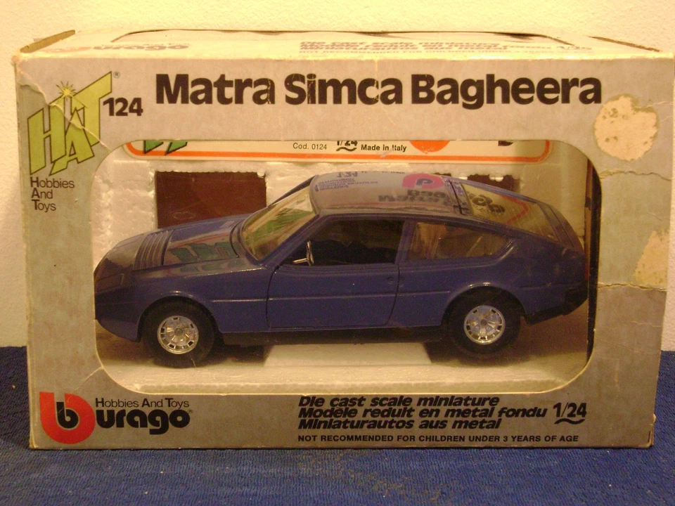 Bburago  HAT  Matra Simca Bagheera    cod . 0124   scala 1: 24   sehr selten - Bild 1 von 4